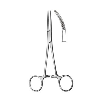 Kelly Forceps Curved 5-1/2"