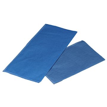Front view of 2 Blue Easy Sleeves stacked on top of each other