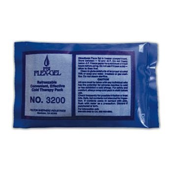 Front view of 3" x 5" Blue Ice Flex Gel Pack  