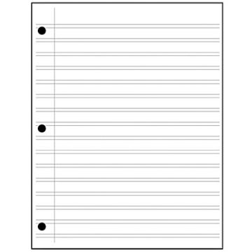 Double Lined Notebook Paper