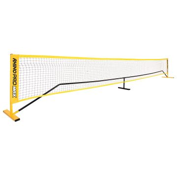 20FT wide yellow, black port net adjusted to different height from 33” to 63” Height, showing lower height here.