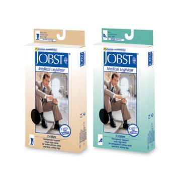 Front view of 2 boxes of Jobst Medical Legwear Compression Garments