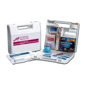 School Health 25 Person, 106-Piece Bulk First-Aid Kit (Plastic Case)