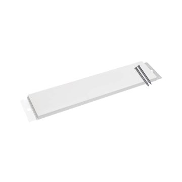 white flat youth pitcher's plate with 2 metal spikes