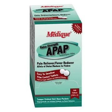 Medique APAP, Acetaminophen Extra Strength (Compare active ingredients to Tylenol)