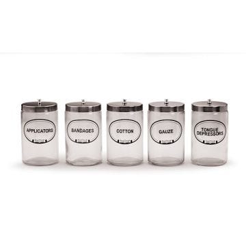 Five Glass Jar Set