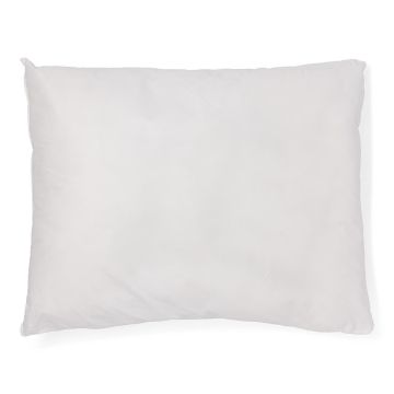 a classic white ovation pillow; size 20 inch by 26 inch