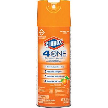 Front view of Clorox 4-in-1 Disinfectant and Sanitizer