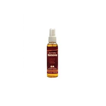 Front view of Citrus Scent 4 oz. pump bottle of Mueller Tape and Tuffner Remover 