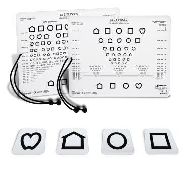 Proportionally Spaced LEA SYMBOLS® Near Vision Screener Card