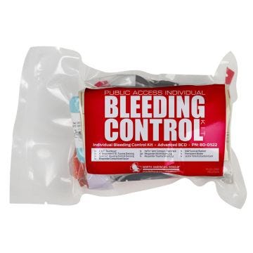 North American Rescue Advanced OTC Bleeding Control Kit in Vacuum Sealed Bag