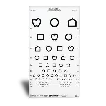Front view of 20 Ft. Proportional Spaced LEA SYMBOLS® Chart 