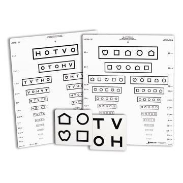 LEA SYMBOLS & HOTV Massachusetts Pediatric Eye Chart