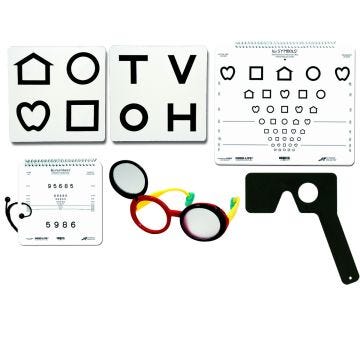 Near/Distance Vision Screening Kit with Tutorial DVD by AAPOS,  Good-Lite and School Health