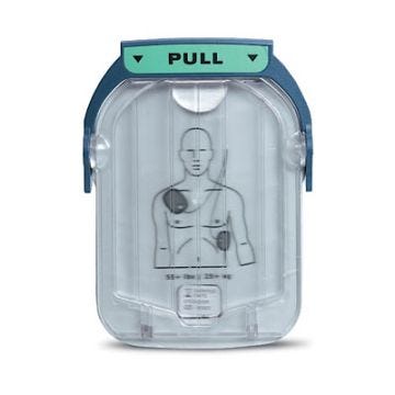 Front view of Philips HeartStart OnSite (HS1) Adult SMART Pads (M5071A)