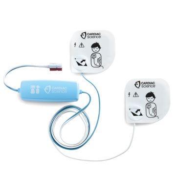 Front view of ZOLL Powerheart G3 Pediatric Defibrillation Electrode Pads (9730-002)