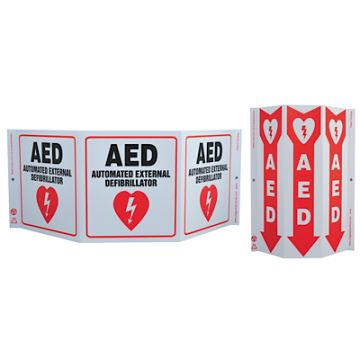 Standard Glow AED 3-Sided Eco-Sign