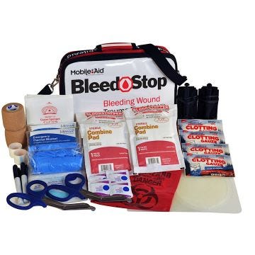 BleedStop DOUBLE 300 OTS (Over-The-Shoulder) Bleeding Wound Trauma First Aid Kit (32724)