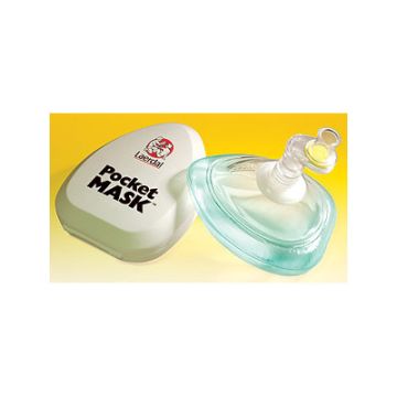 Laerdal Pocket Mask with Oxygen Inlet & Head Strap