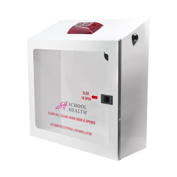 School Health AED Wall Mount Cabinet w/Aud Alarm
