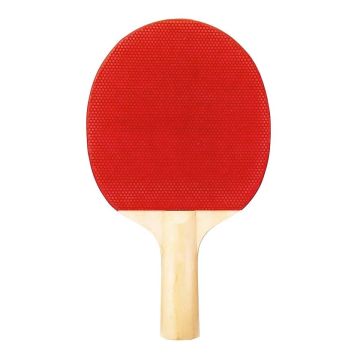 Red Rubber Face Table Tennis Paddle 