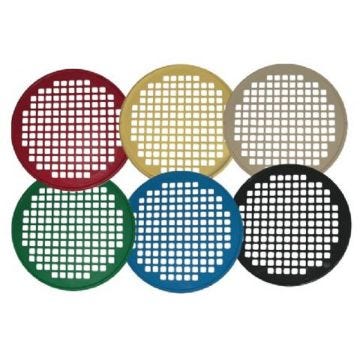 Front view of 6 assorted colors of the Power Web Hand Exerciser