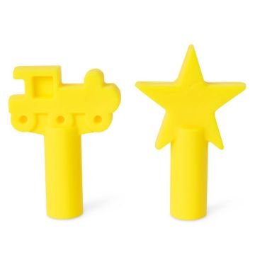Front view of Chew Stixx Pencil Toppers