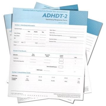 ADHDT-2 Summary/Response Form, 50/pkg