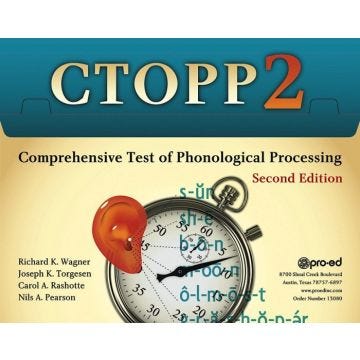 CTOPP-2: Comprehensive Test of Phonological Processing