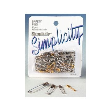 Steel Safety Pins - 1 gross/bag, 2"    144/Package