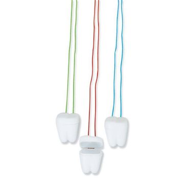 Front view of 2 Tooth Saver Necklaces with 144 per package