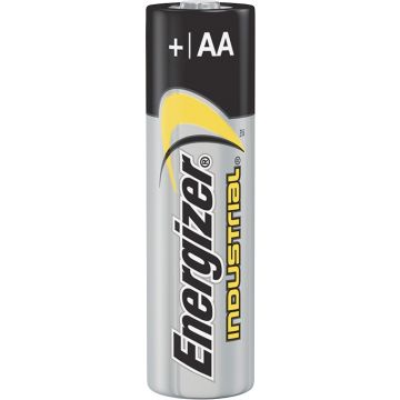 Front view of Energizer Industrial Alkaline AA Battery 