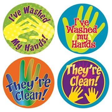 Hand Washing Stickers