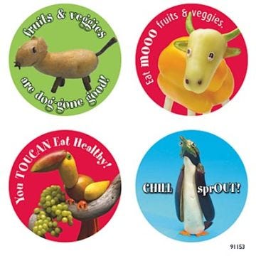 Foodscapes Stickers II, 200/roll