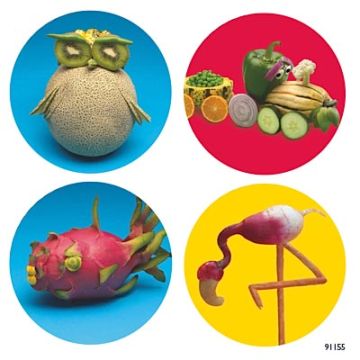 Foodscapes Universal Stickers, 200/roll
