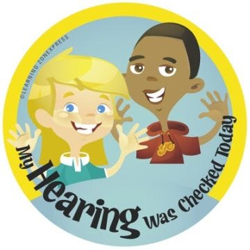 My Hearing Was Checked Today Stickers 200/Roll