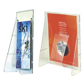 Clear Single-pocket Countertop Units - Leaflet and Magazine