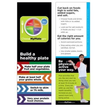 USDA MyPlate Bookmarks