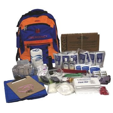 30-Person Easy-Roll Evacuation & Shelter-In-Place Survival Kit
