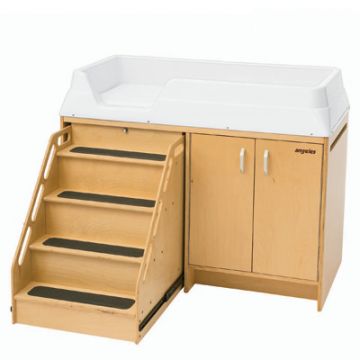 Changing Table with Locking Stairs