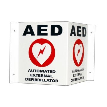 Projections Style AED Wall Sign