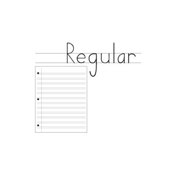 Regular Double Line Notebook Paper, 500 Sheets