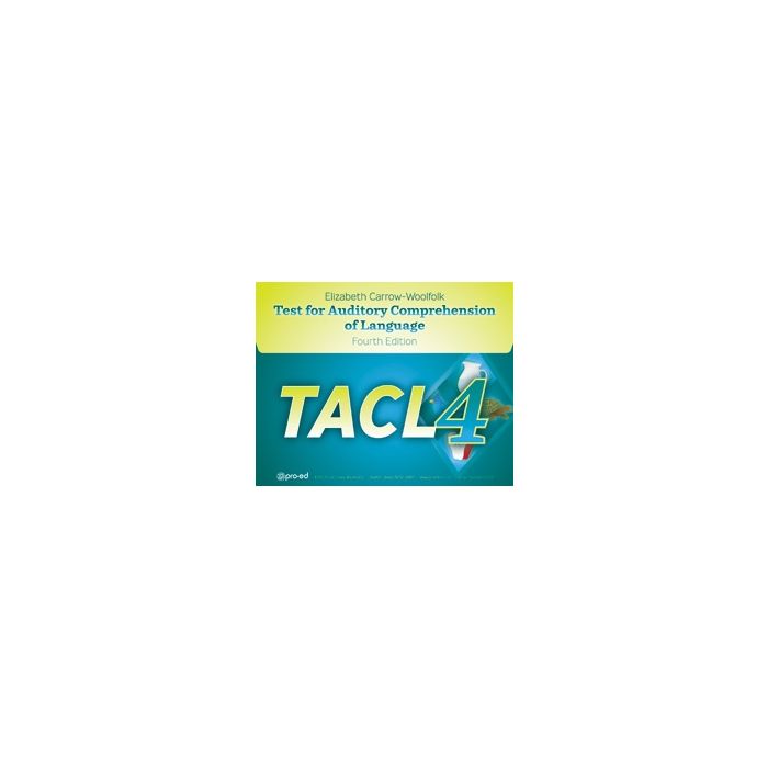 Test for Auditory Comprehension of Language Test for Auditory Comprehension of Language