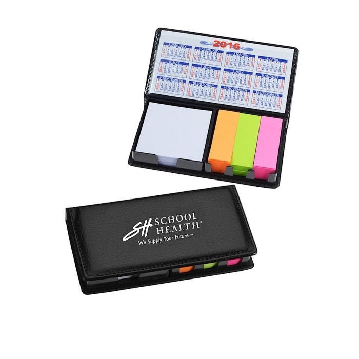 Front view of School Health Sticky Notepad Front view of School Health Sticky Notepad