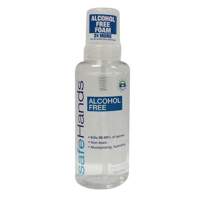 safeHands Alcohol Free Foam Hand Sanitizer - 18 oz., Fragrance-free