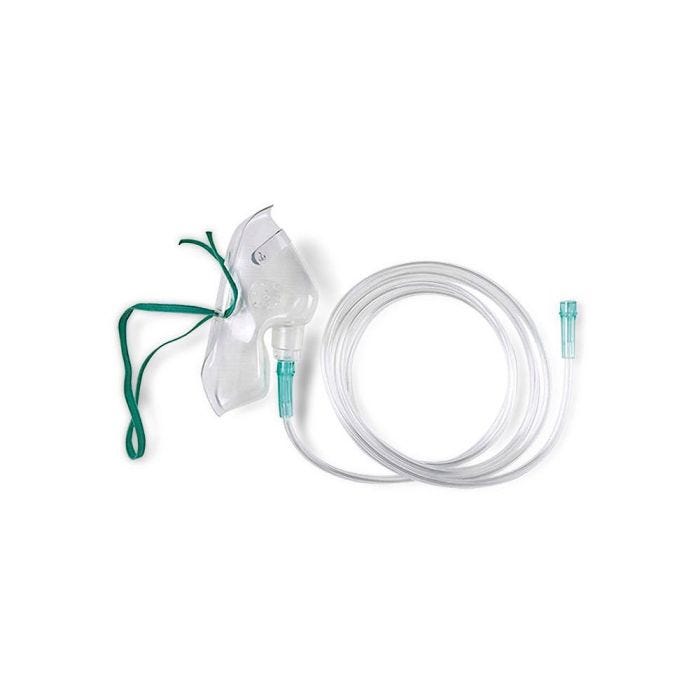 Pediatric Disposable Oxygen Mask, Non-Rebreather, Medium Concentration, 7' Tubing Pediatric Disposable Oxygen Mask, Non-Rebreather, Medium Concentration, 7' Tubing