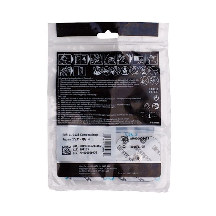 WHITE COMPEX ELECTRODES 2X2