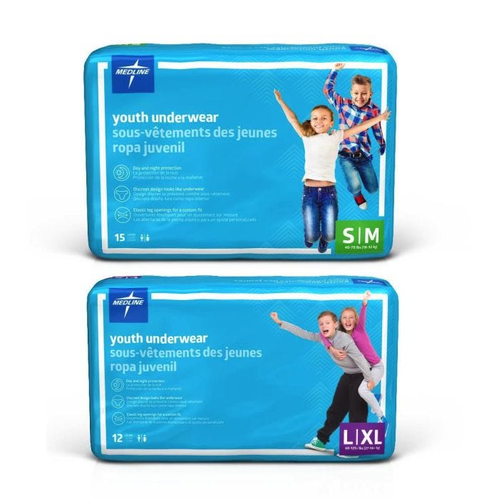 Medline Youth Protective Underwear Medline Youth Protective Underwear