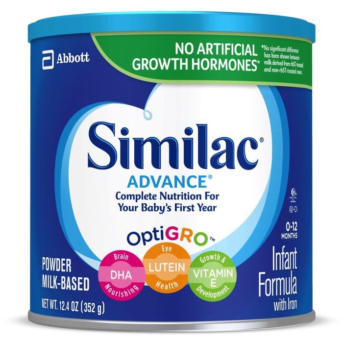 Similac Advanced Powder 12.4 oz. Can, 6/case Similac Advanced Powder 12.4 oz. Can, 6/case