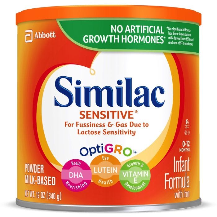 Similac Sensitive Powder 12 oz. Can, 6/case Similac Sensitive Powder 12 oz. Can, 6/case